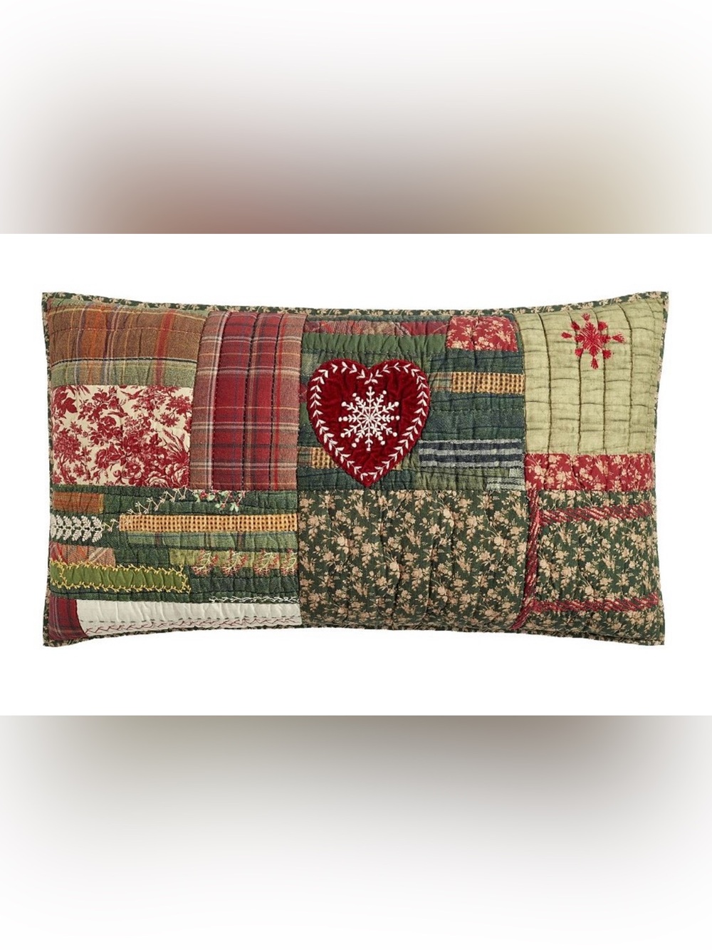 Pottery Barn/Holiday Love Reversible Sham + Insert! NWT! Both are SEALED! ❤️🎅🏻🎄